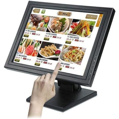 15" LCD Touch Screen Cash Register System Restaurant Monitor POS VOD System Touch Screen Checkout Monitor