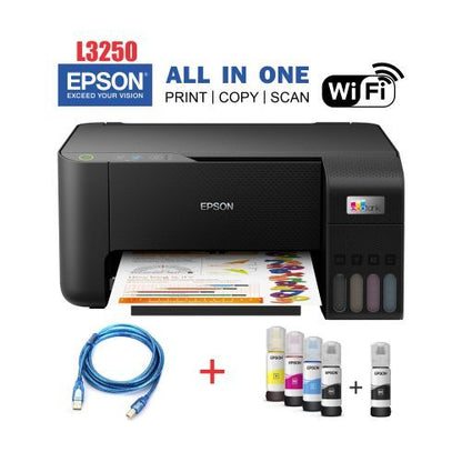 Epson EcoTank L3250 A4 WIRELESS Printer (All-in-One), (1YR WRTY)