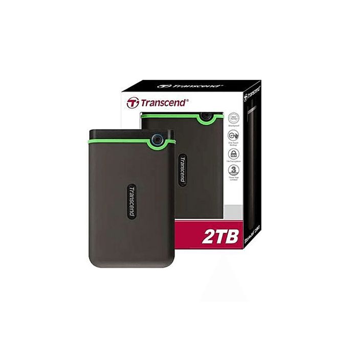 Transcend External Hard Drive - 2TB - USB 3.0(1 YR WRTY)